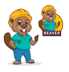 Cartoon Beaver Builder Logo