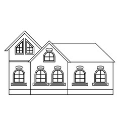 Old House With Broken Roof Royalty Free Vector Image