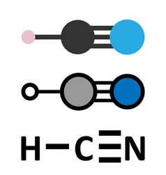 Hydrogen Cyanide Hcn Poison Molecule Has Typical