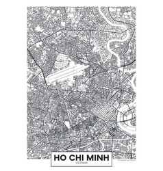 City Map Ho Chi Minh Urban Planning Travel Poster