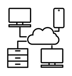 Cloud Computer Computing Icon On Transparent