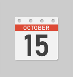 Icon Page Calendar Day - 15 October