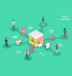 Isometric Flat Concept Cross Channel