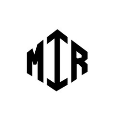 Mir Letter Logo Design With Polygon Shape