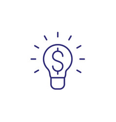 Money Making Idea Line Icon