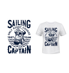 Sailing Captain T-shirt Print Mockup