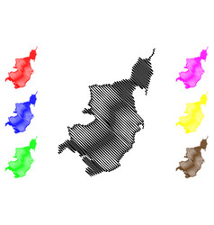 Mors Island Kingdom Of Denmark Map Scribble