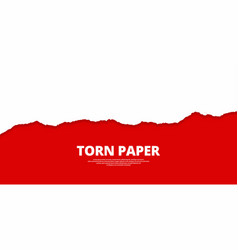 Torn Paper Red Color Background Banner Design