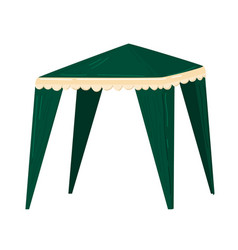 Green Outdoor Event Tent With White Trim Market