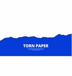 Torn Paper Blue Color Background Banner Design