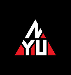 Nyu Triangle Letter Logo Design