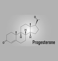 Progesterone Female Sex Hormone Molecule