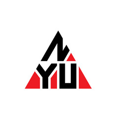 Nyu Triangle Letter Logo Design