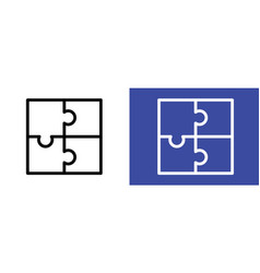 Puzzle Icon Logo Set