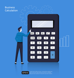 Business Calculation Concept With Businessman