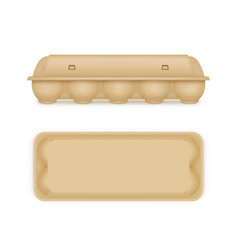 Egg Package Mock Up Blank Food Tray Box Container