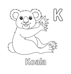 Koala Alphabet Abc Coloring Page K