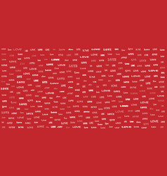 Love Words Decorative Red Background