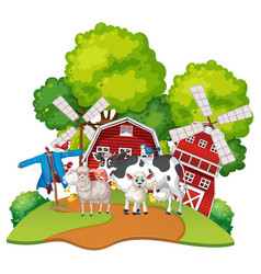 Many Farm Animals In The Farm