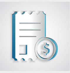 Paper Cut Check And Financial Check Icon