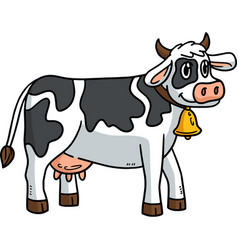 Cow Cartoon Colored Clipart