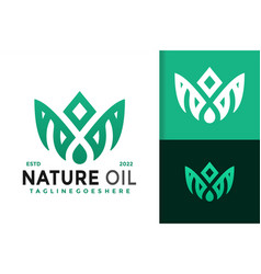 Lotus Nature Oil Essential Logo Design Brand