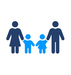 Family Solid Icon Isolated On