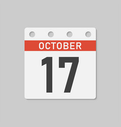 Icon Page Calendar Day - 17 October