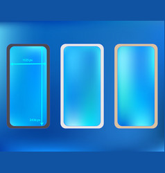 Mesh Azure Colored Phone Backgrounds Kit