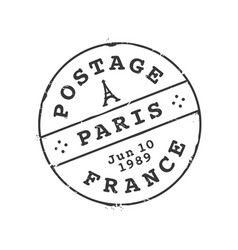 Paris Postage Mark France Vintage Postal Stamp