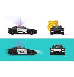 Police Cop Car Or Patrol Officer Vehicle With