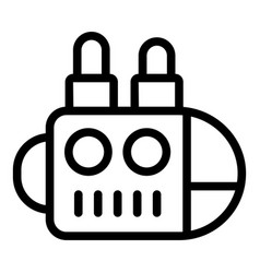 Cartoon Robot Plug Icon