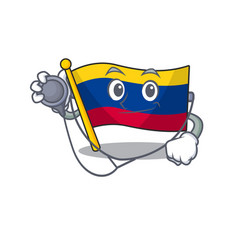 Doctor Colombia Flag Kept In Cartoon Cupboard