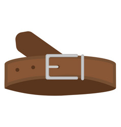 Leather Belt On A White Background