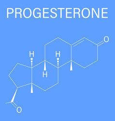 Progesterone Female Sex Hormone Molecule