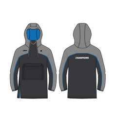 Long Sleeve Recovery Parka Hoodie Jacket Design