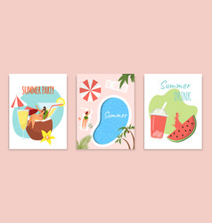 Summer Time Poster Card Set