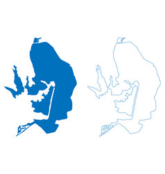 Lake Dal And Nigeen Republic Of India Map