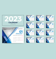 12 Pages Desk Calendar Design For 2023