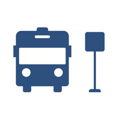 Bus Stop Icon Or Terminal