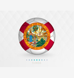 Football Ball With Florida Flag Pattern Soccer