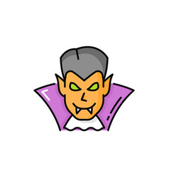 Spooky Dracula Demon Scary Monster Face Portrait