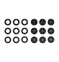 Circle Chart Section Segments Set