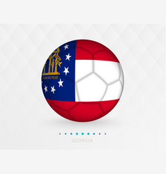 Football Ball With Georgia Flag Pattern Soccer