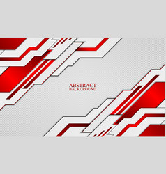 Abstract Technology Background With White And Red