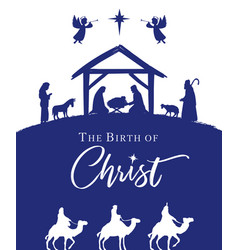 Birth Of Christ Christmas Nativity Scene