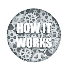 How It Works Clock Mechanism Paper Cut