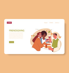 Joyful Family Celebrating Thanksgiving Web Banner