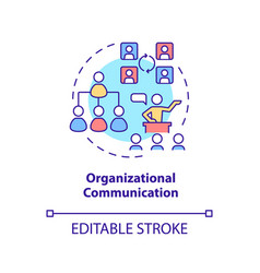 Organizational Communication Concept Icon