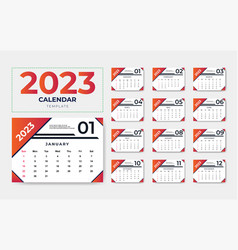 12 Pages Desk Calendar Design For 2023